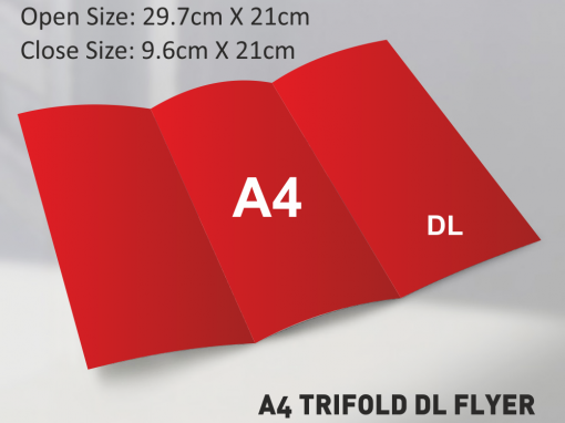 A4 Trifold DL Size Flyer