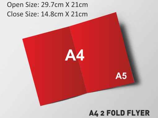 A4 2 Fold Flyer