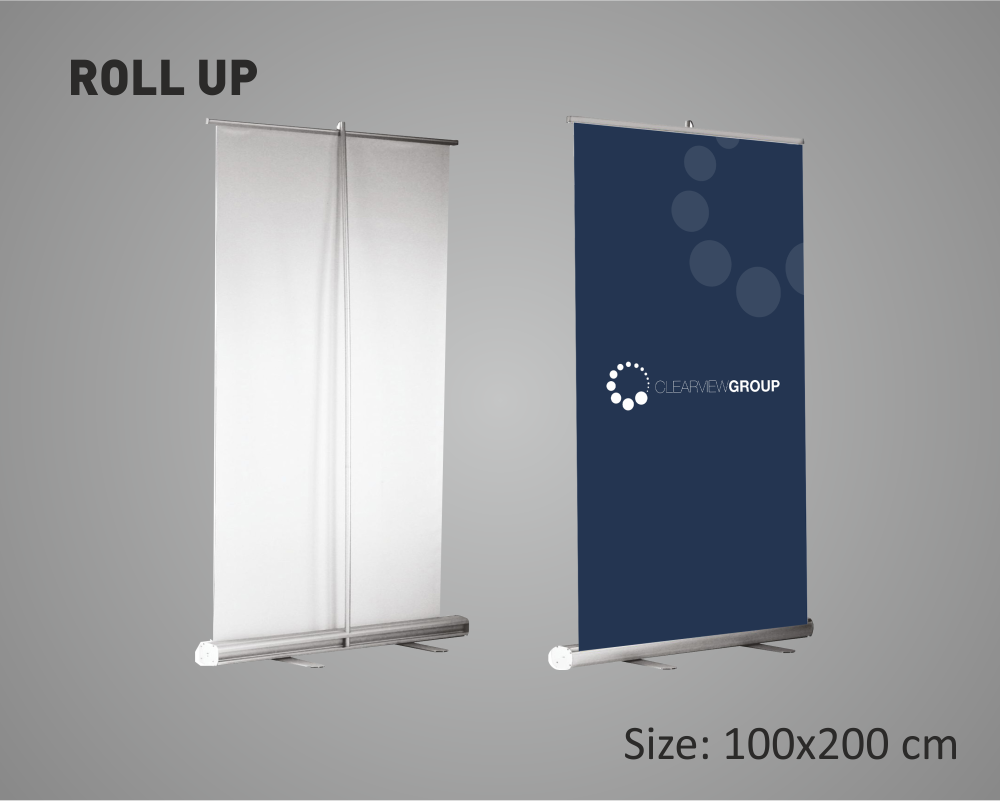 Roll up banner (100×200 cm)