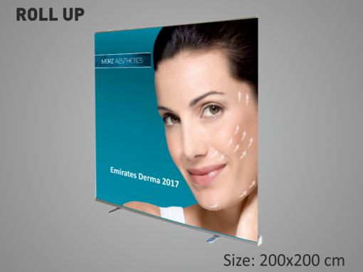 Roll up banner (200×200 cm)