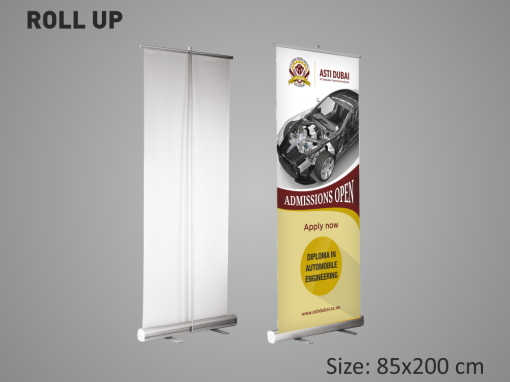 Roll up banner (85×200 cm)