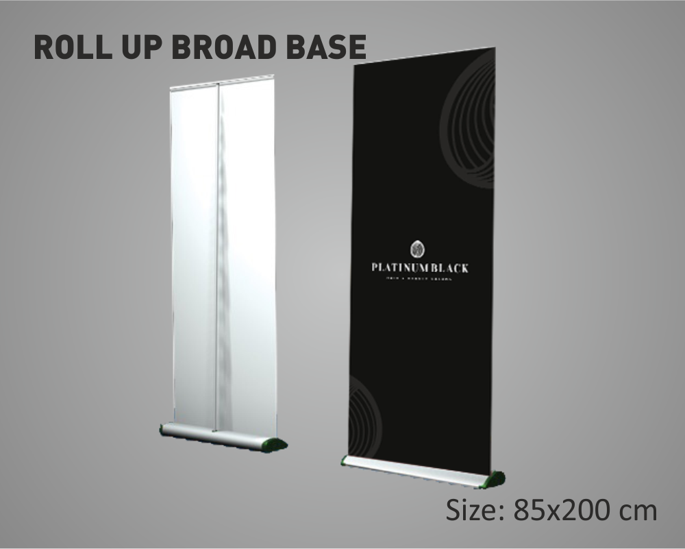 Broad Base Roll Up Banner (85×200 cm)