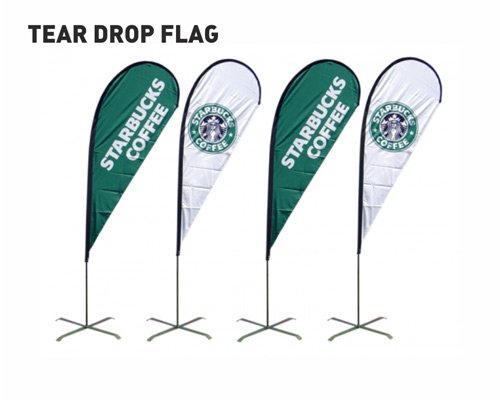 Tear-drop Flags