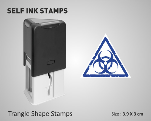 Triangle Shape Self Ink Stamps