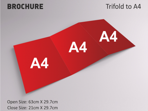 Trifold To A4 Size Brochure